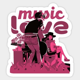 Loving Music Sticker